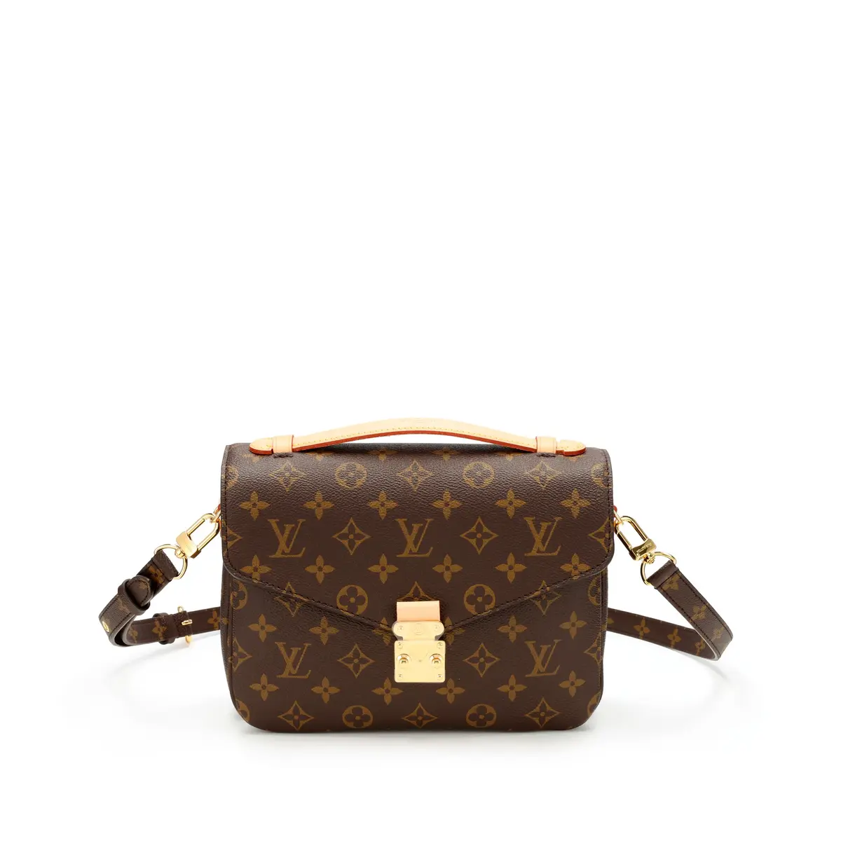 Ebene Monogram Coated Canvas Pochette Mètis Gold Hardware, 2021-2022