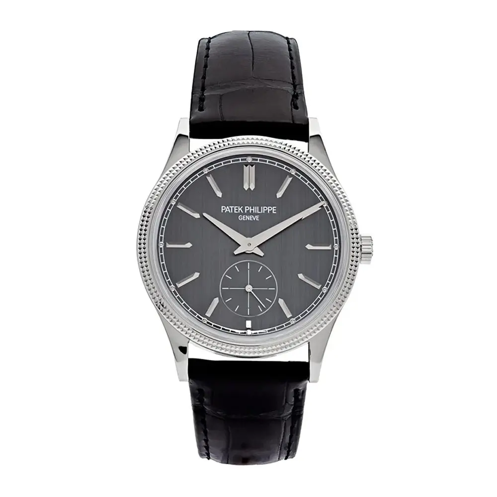 Calatrava (Reference 6119G-001). A 39mm unworn white gold manual wind