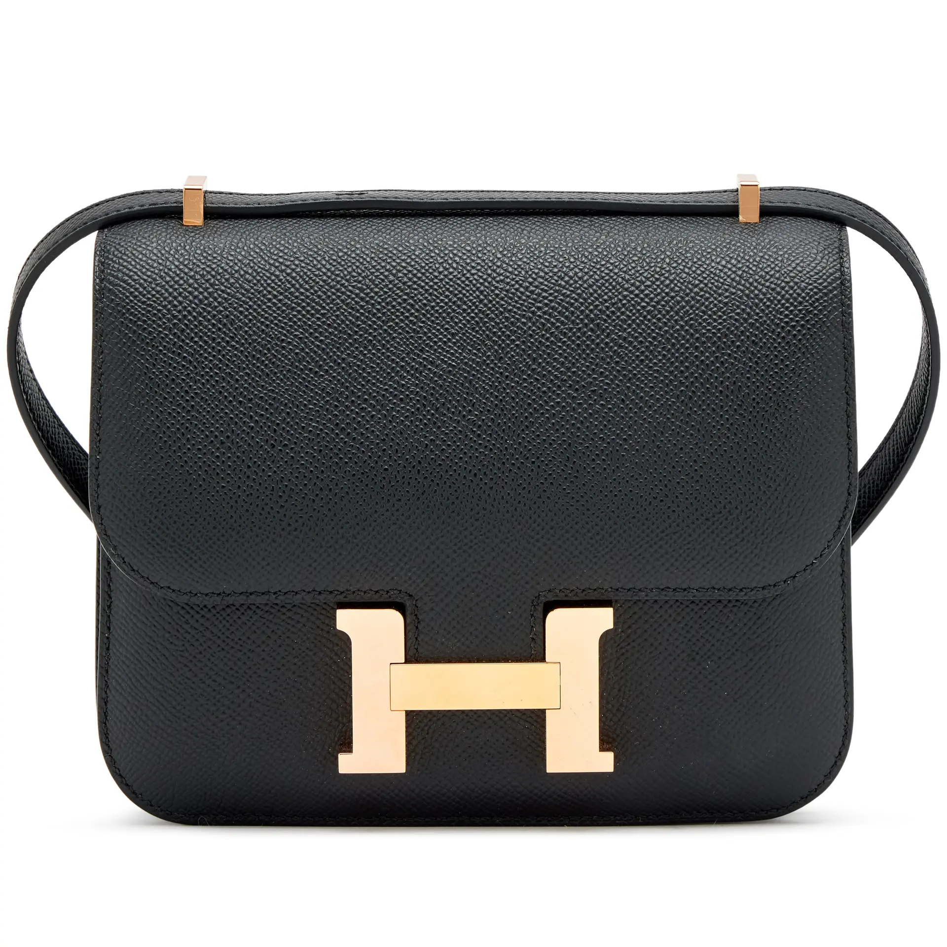 Black Epsom Mini Constance 18 Rose Gold Hardware, 2025