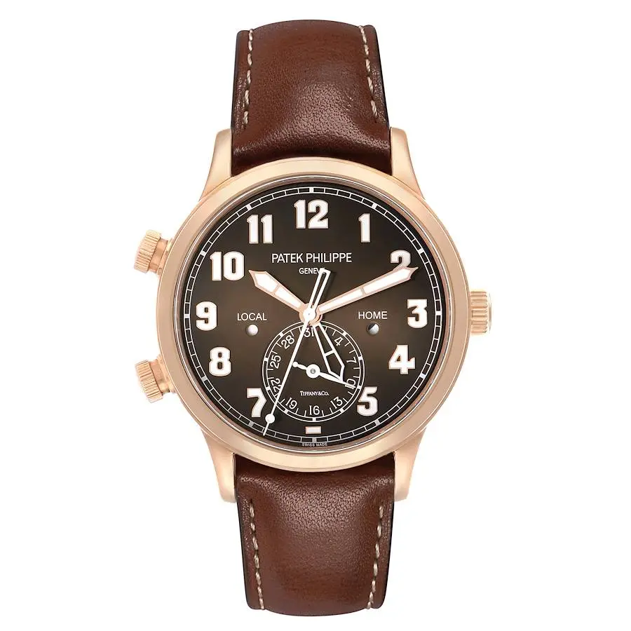 Calatrava Tiffany & Co. Pilot Travel Time (Reference 5524R-001). A