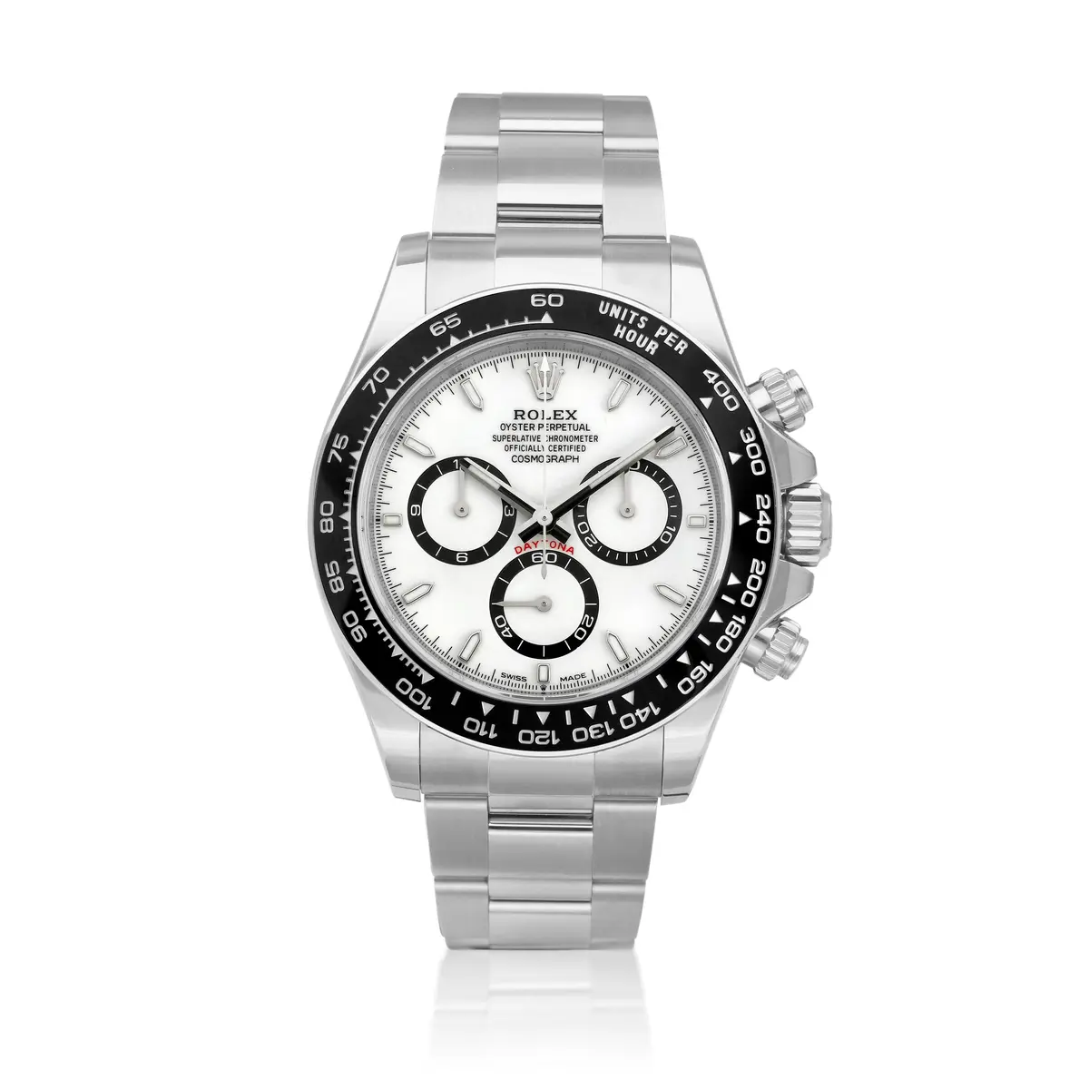 Cosmograph 'Panda' Daytona (Reference 126500LN). A 40mm stainless