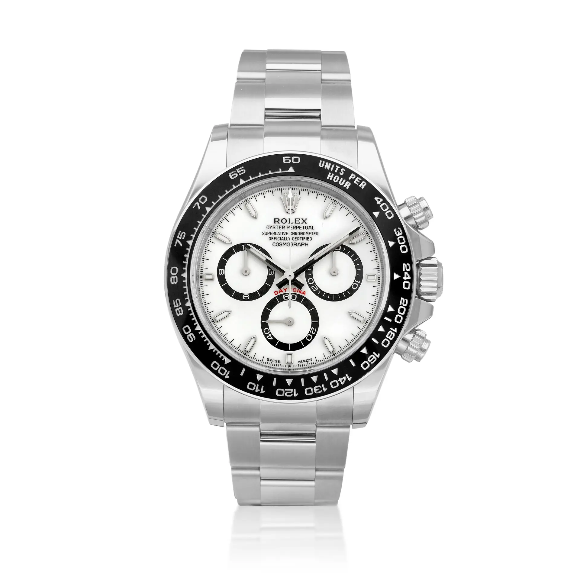 Cosmograph 'Panda' Daytona (Reference 126500LN). A 40mm stainless