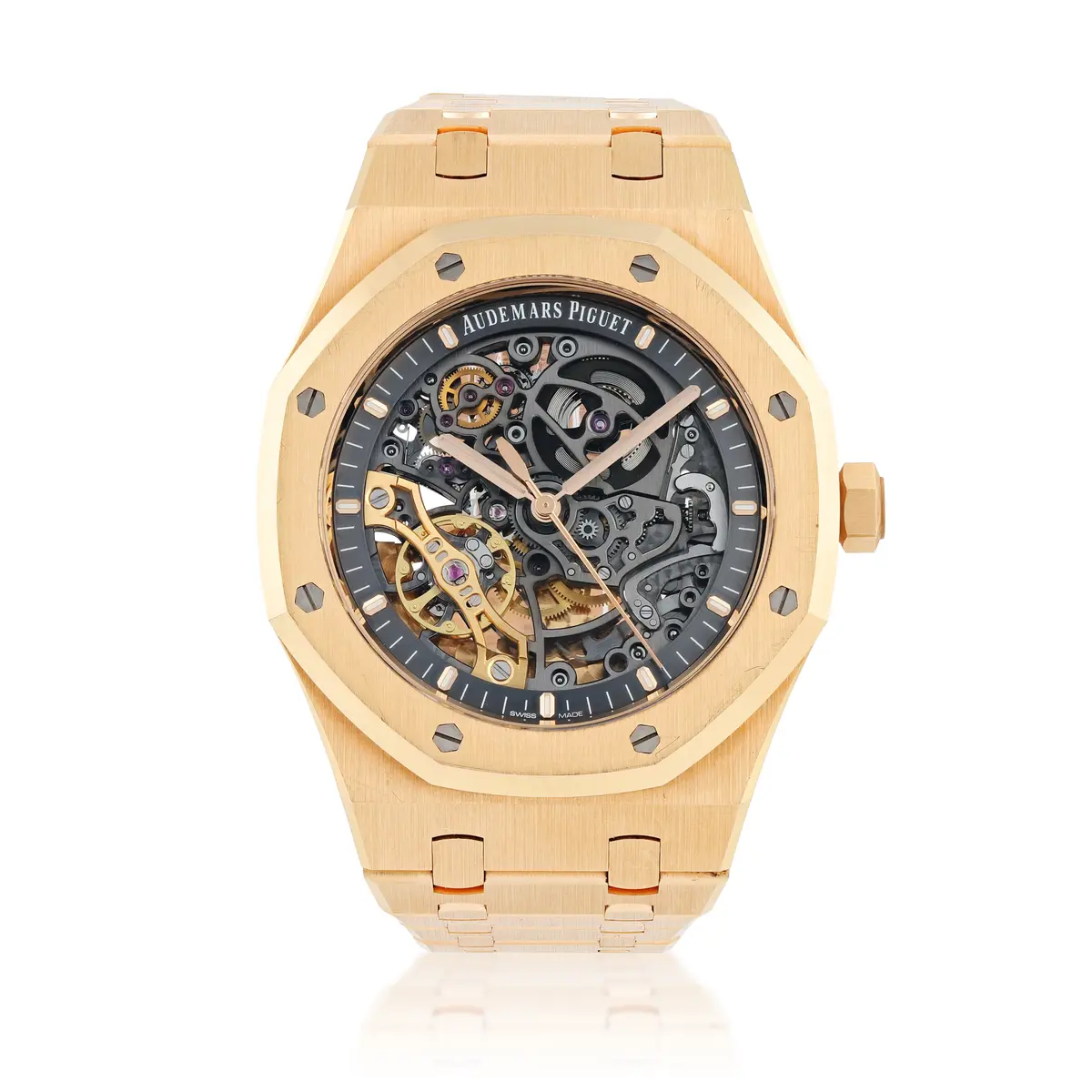 Royal Oak, reference 15407OR.OO.1220OR.01, pink gold skeletonised