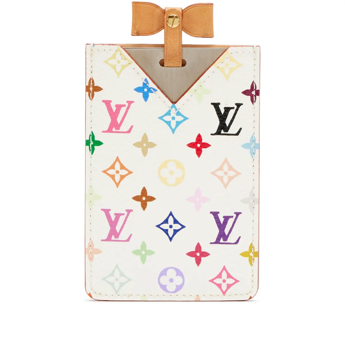 White Monogram Multicolore Takashi Murakami Etui Miroir Mirror and Case, 2003