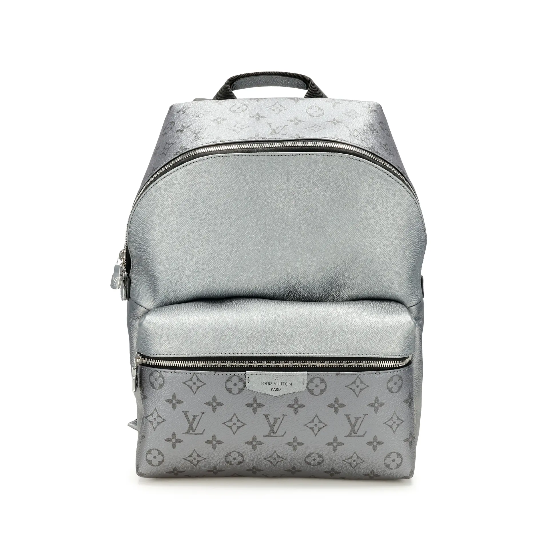 Grey Monogram Coated Canvas Taigarama Grey Discovery Backpack PM Silver