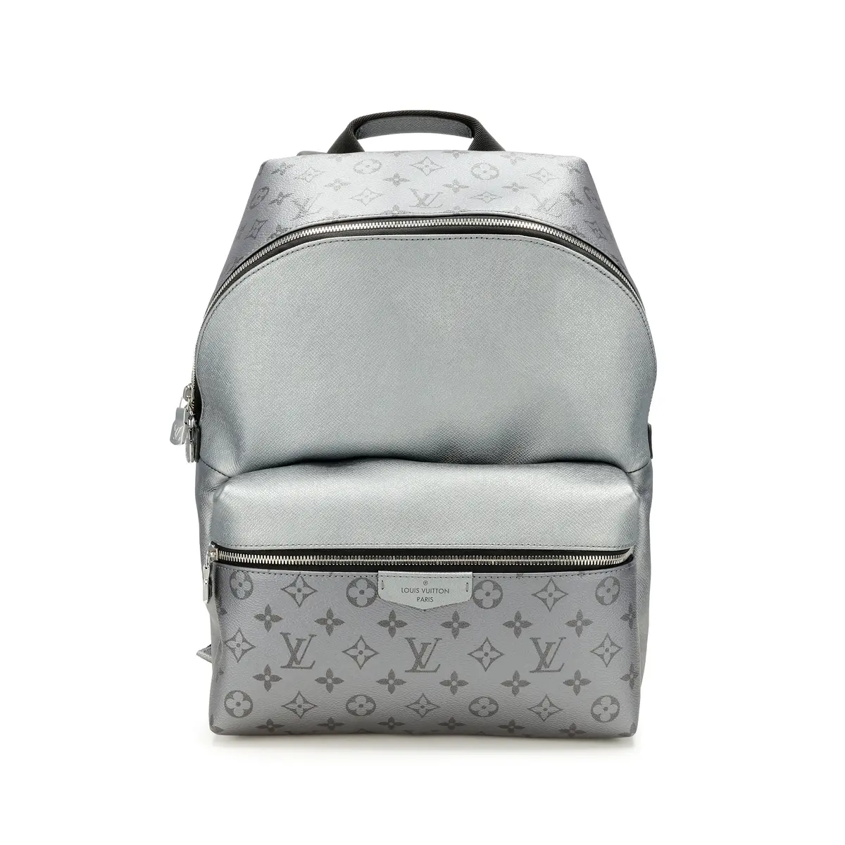 Grey Monogram Coated Canvas Taigarama Grey Discovery Backpack PM Silver