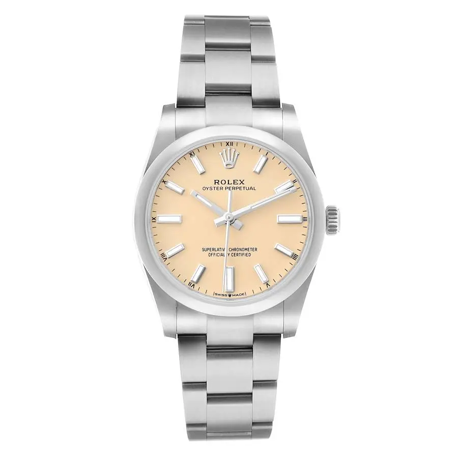 Oyster Perpetual (Reference 124200). A 34mm unworn stainless steel