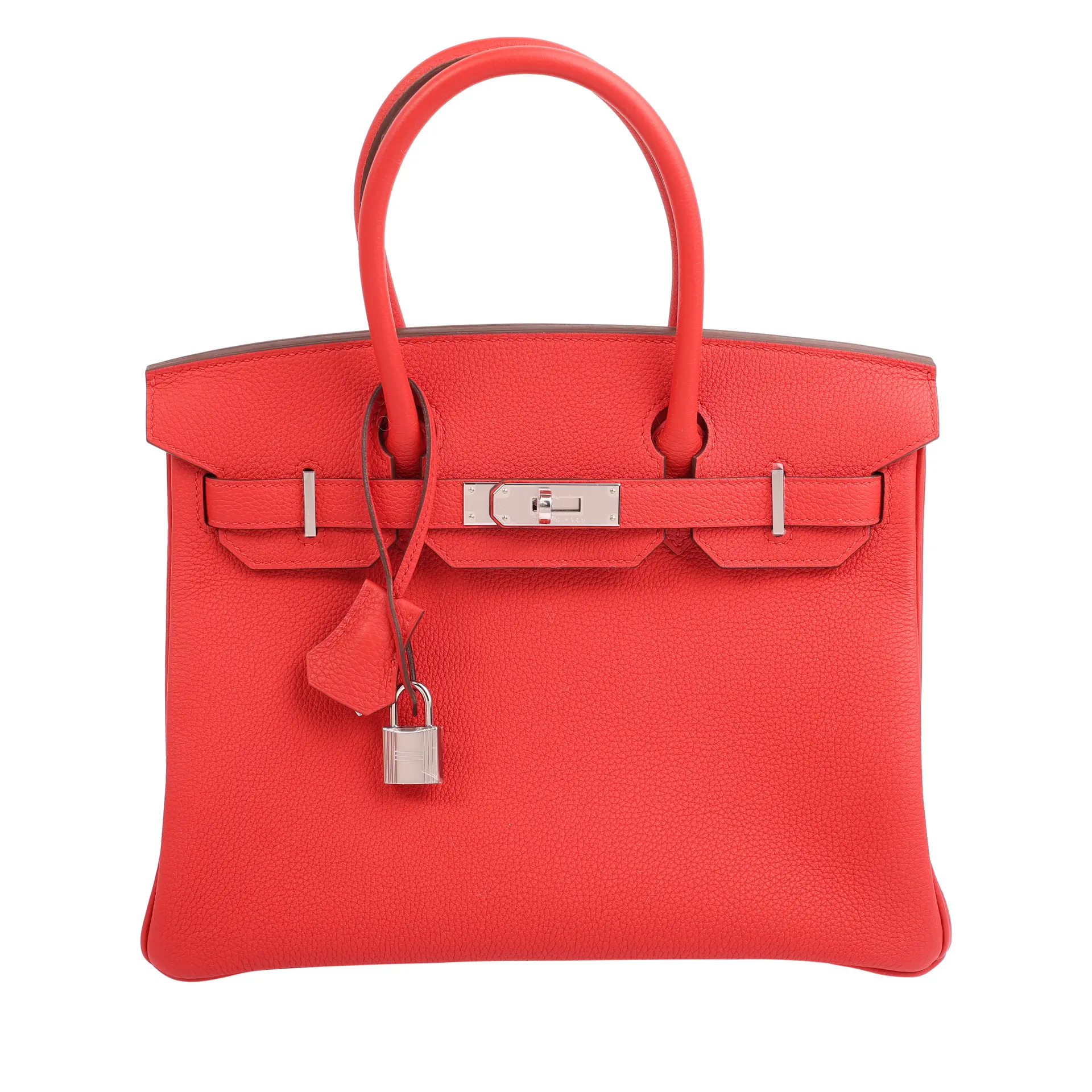 Rouge Radieux Togo Birkin 30 Palladium Hardware, 2020