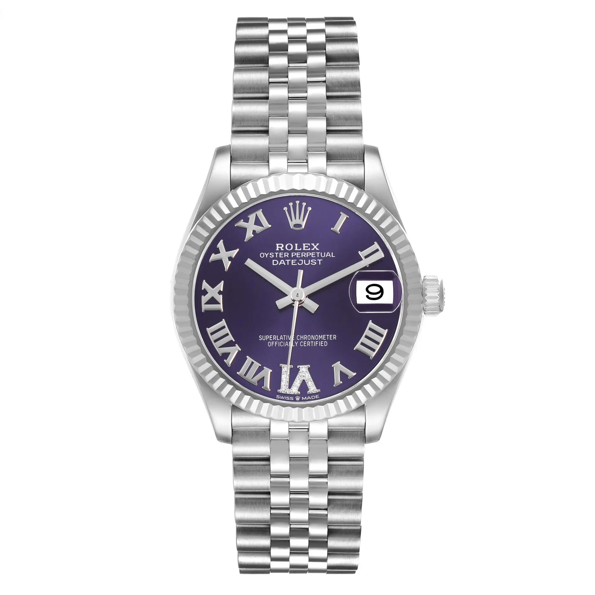 Datejust 'Aubergine' Purple Dial (Reference 278274). A 31mm stainless