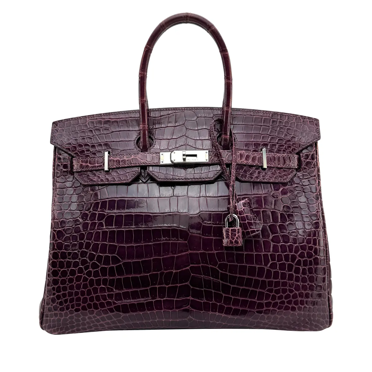 Amethyst Shiny Crocodile Birkin 35 Gold Hardware, 2011