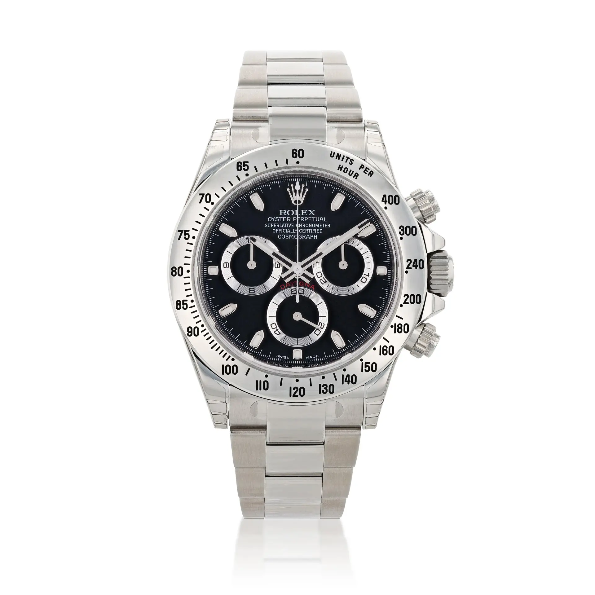 Daytona, reference 116520, stainless steel chronograph wristwatch