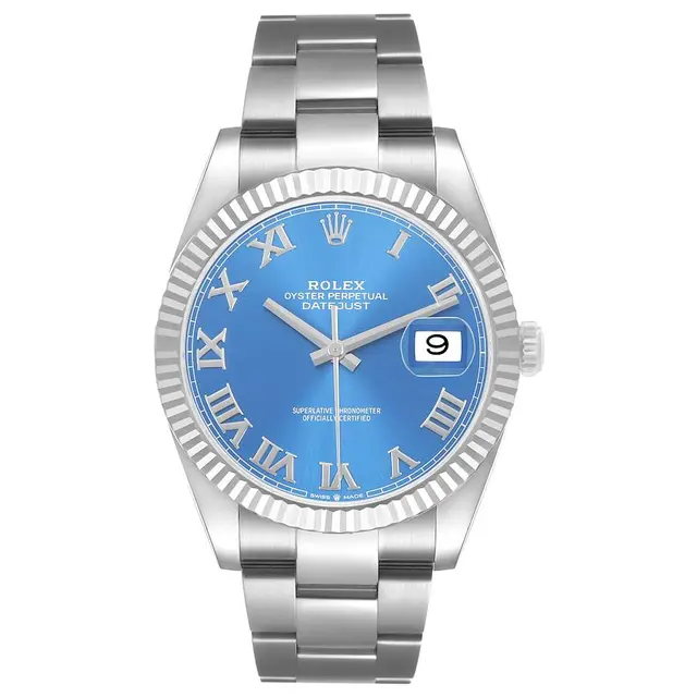 Datejust 'Azurro Blue' Dial (Reference 126334). A 41mm stainless steel