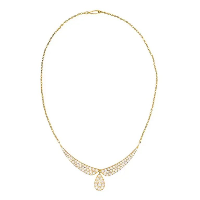 Vintage Gold and Diamond Necklace