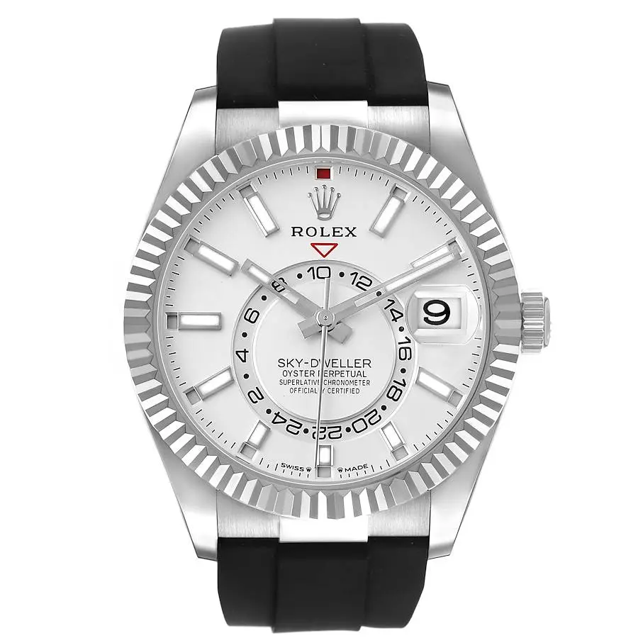 Sky-Dweller (Reference 336239). A 42mm white gold automatic wristwatch