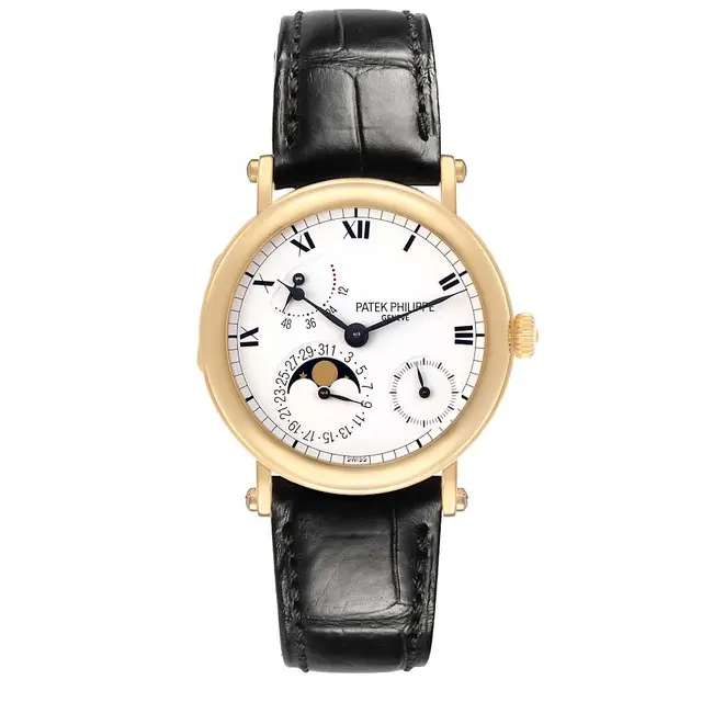 Complications (Reference 5054J). A 36mm yellow gold automatic wristwatch