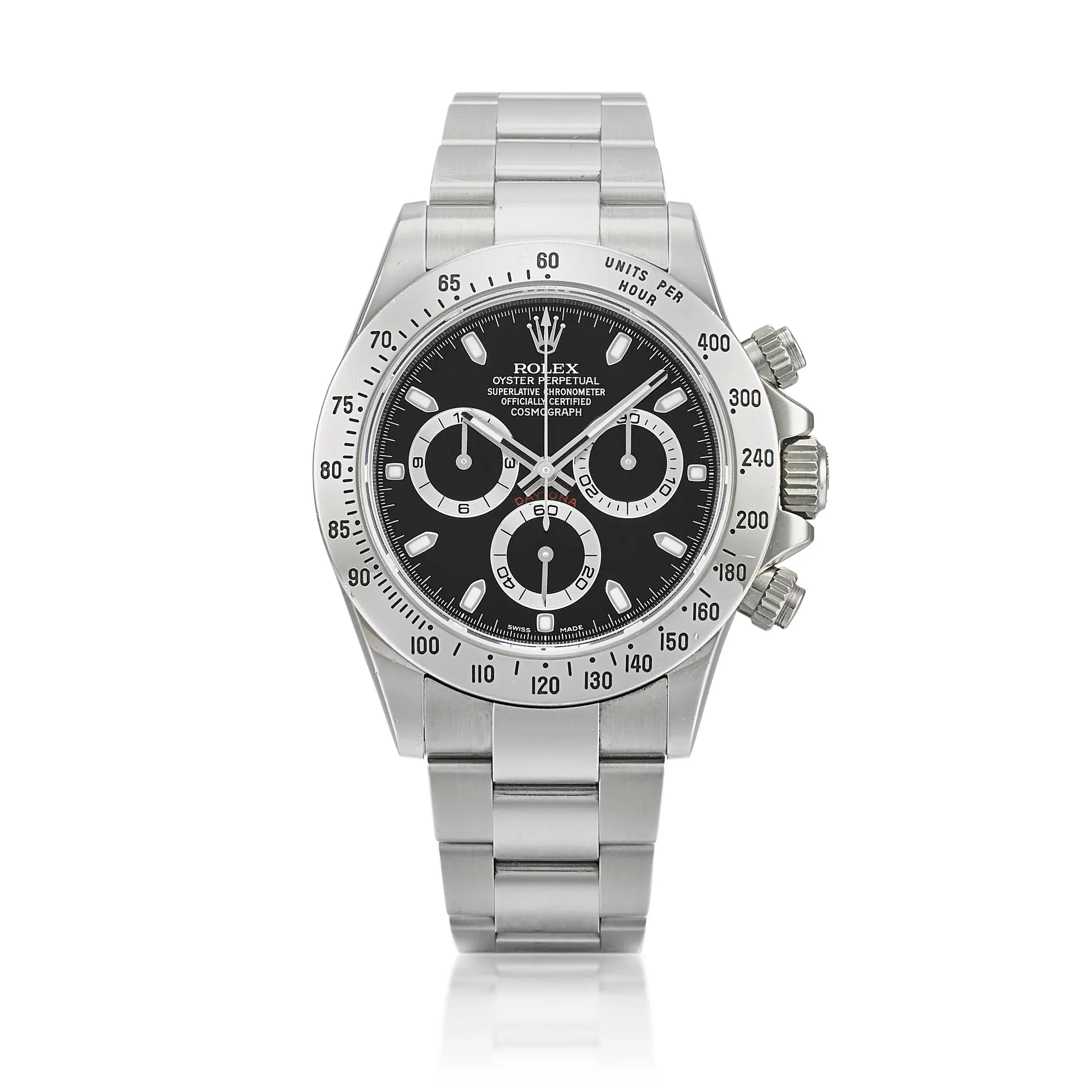 Cosmograph Daytona (Reference 116520). A 40mm stainless steel automatic
