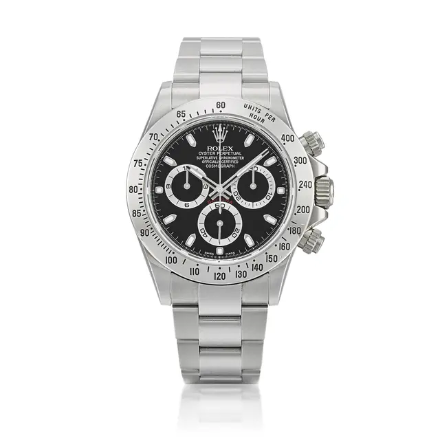 Cosmograph Daytona (Reference 116520). A 40mm stainless steel automatic