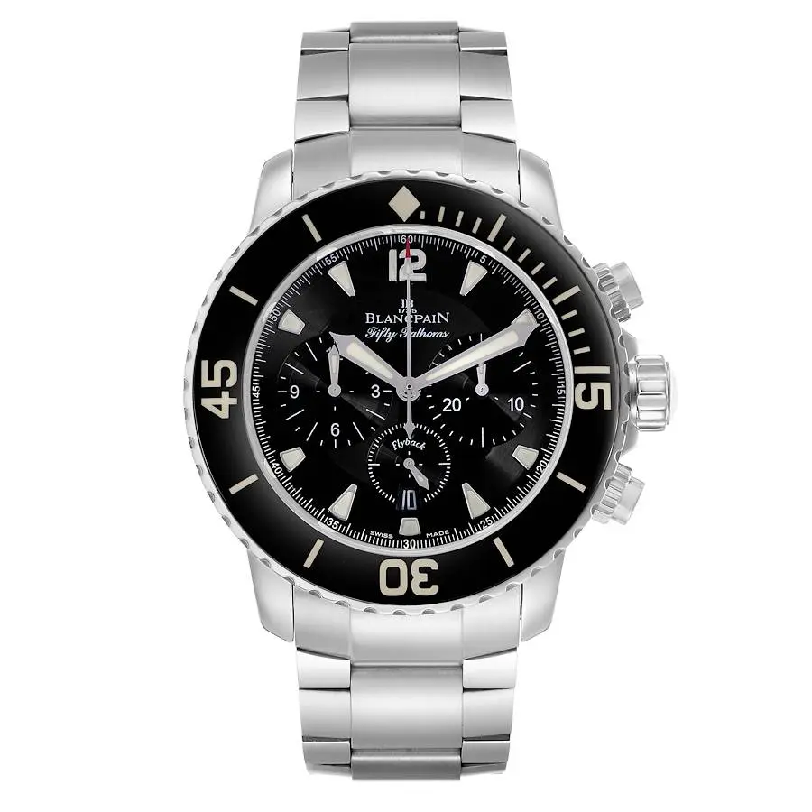Fifty Fathoms (Reference 5085F-1130-J313). A 45mm stainless steel