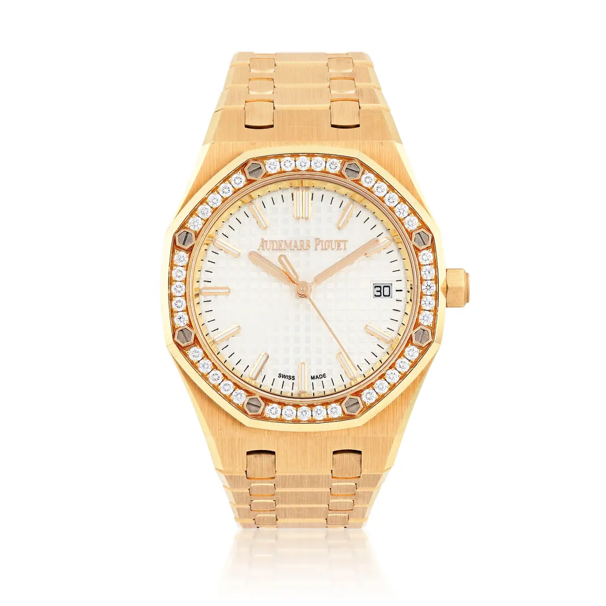 Royal Oak, reference 77451OR.ZZ.1361OR.03, pink gold wristwatch with