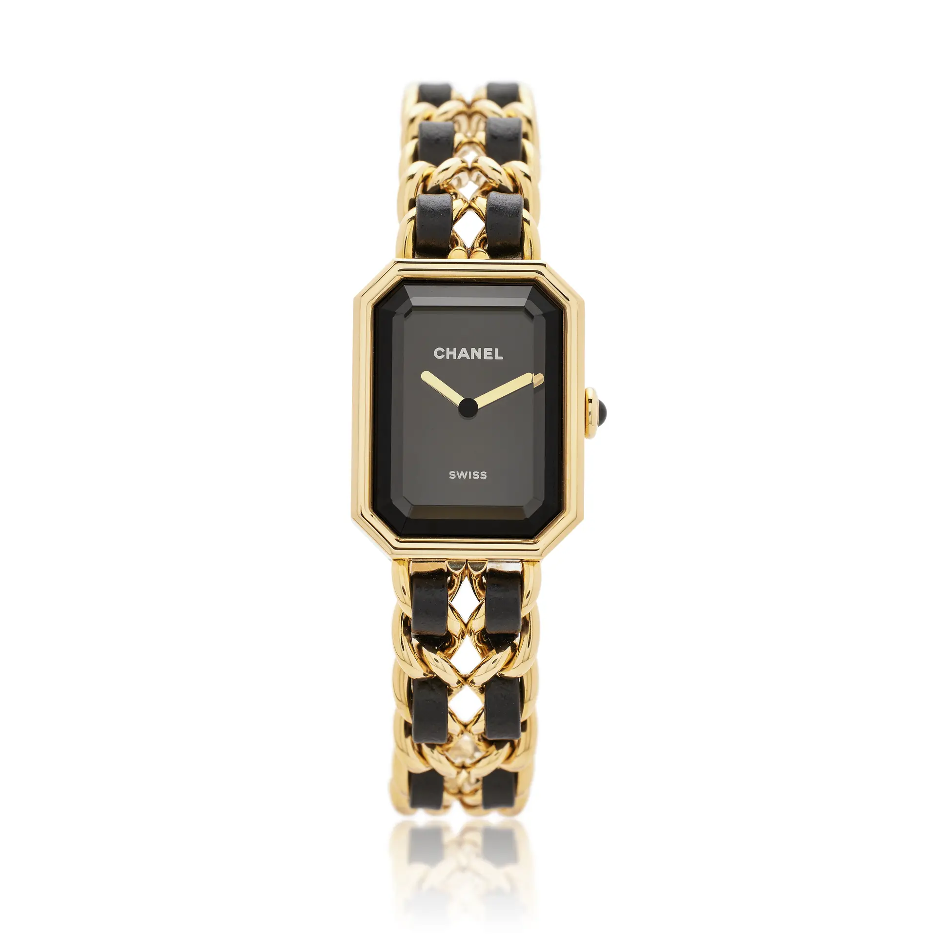Première (Reference H6951). A 26mm yellow gold plated steel quartz