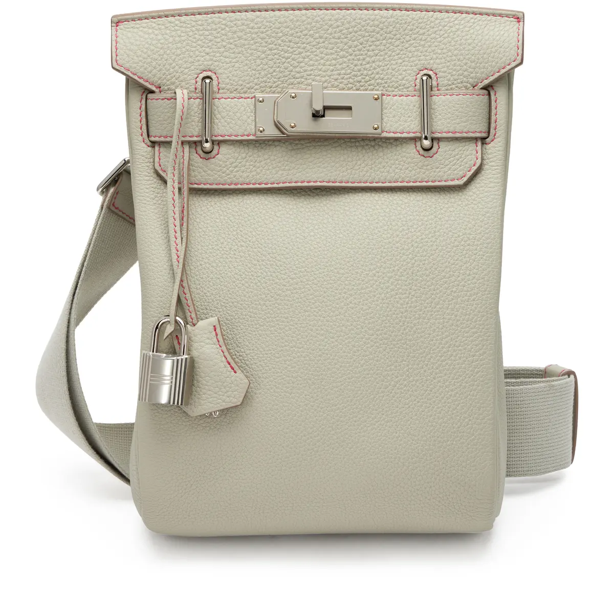 Gris Perle Togo and Rose Lipstick Swift HSS Hac Sac À Dos PM Palladium