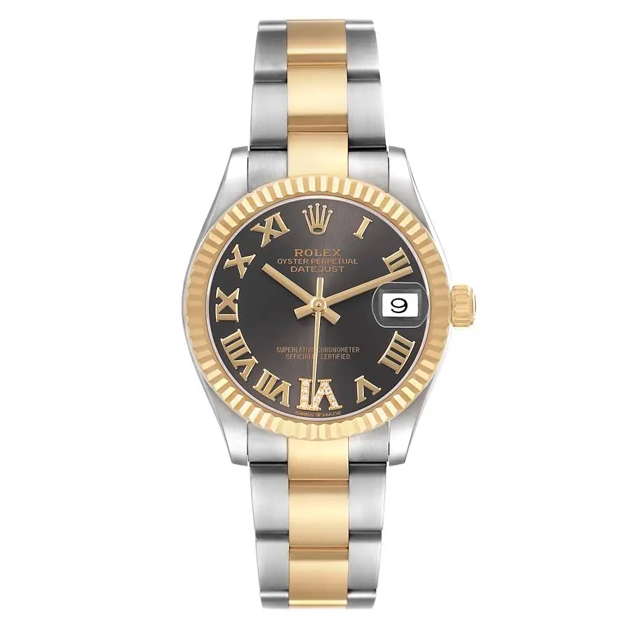 Datejust (Reference 278273). A 31mm yellow gold stainless steel automatic