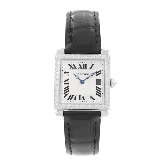 Tank Obus (Reference WB800451). A 25mm white gold diamond-set quartz
