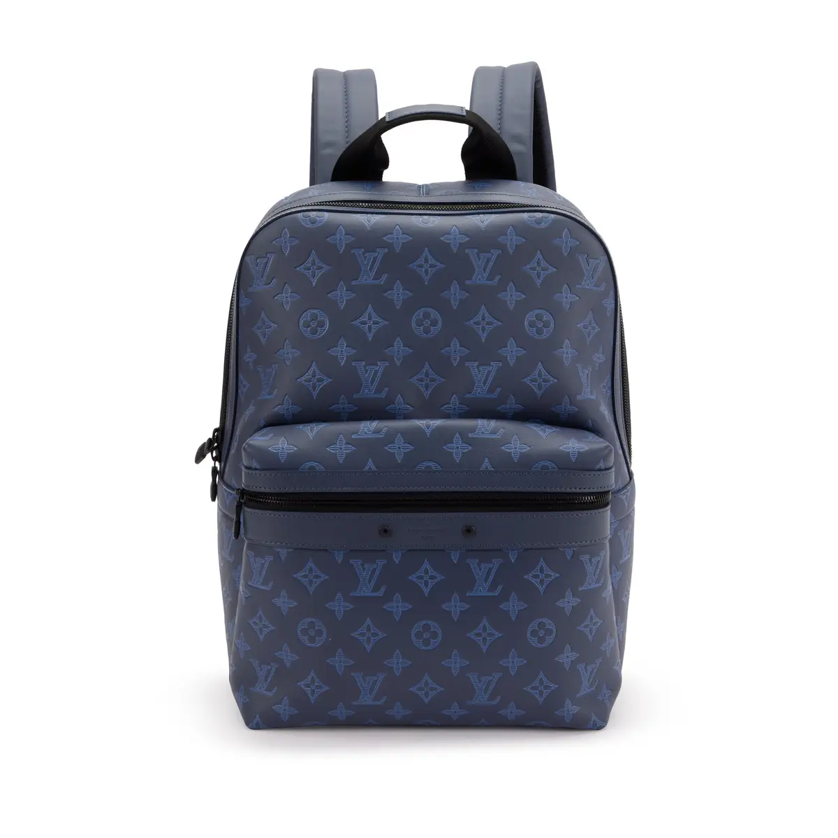 Navy Monogram Shadow Leather Sprinter Backpack Black Hardware, 2021-2022