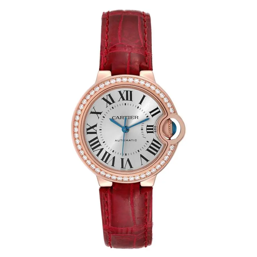 Ballon Bleu Medium (Reference WJBB0033). A 33mm rose gold diamond-set