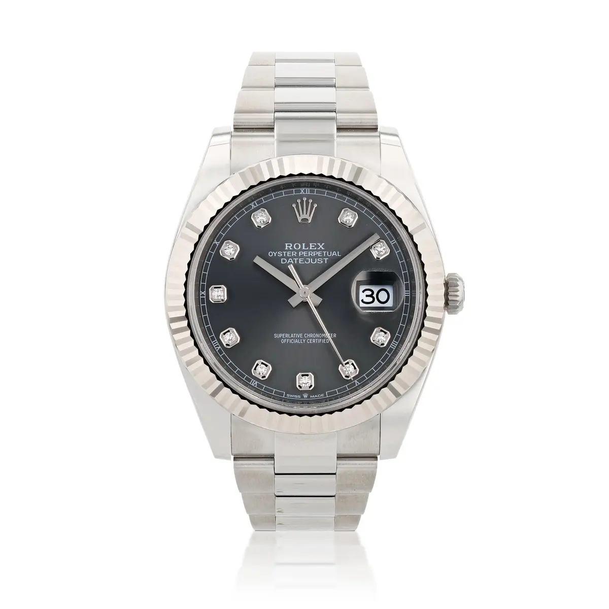 Datejust, reference 126334, stainless steel wristwatch with bracelet