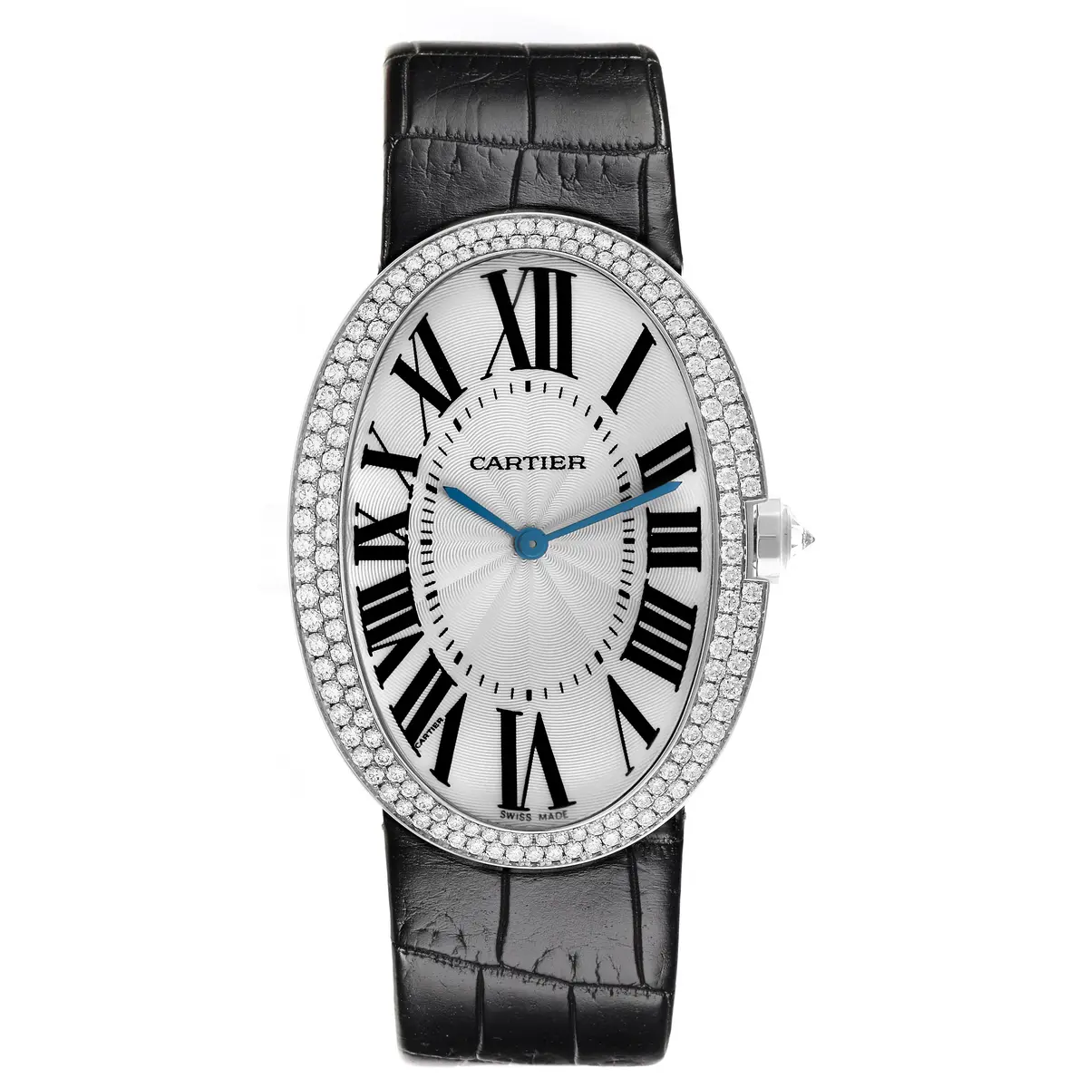 Baignoire Large (Reference WB520009). A 44mm white gold and diamond-set