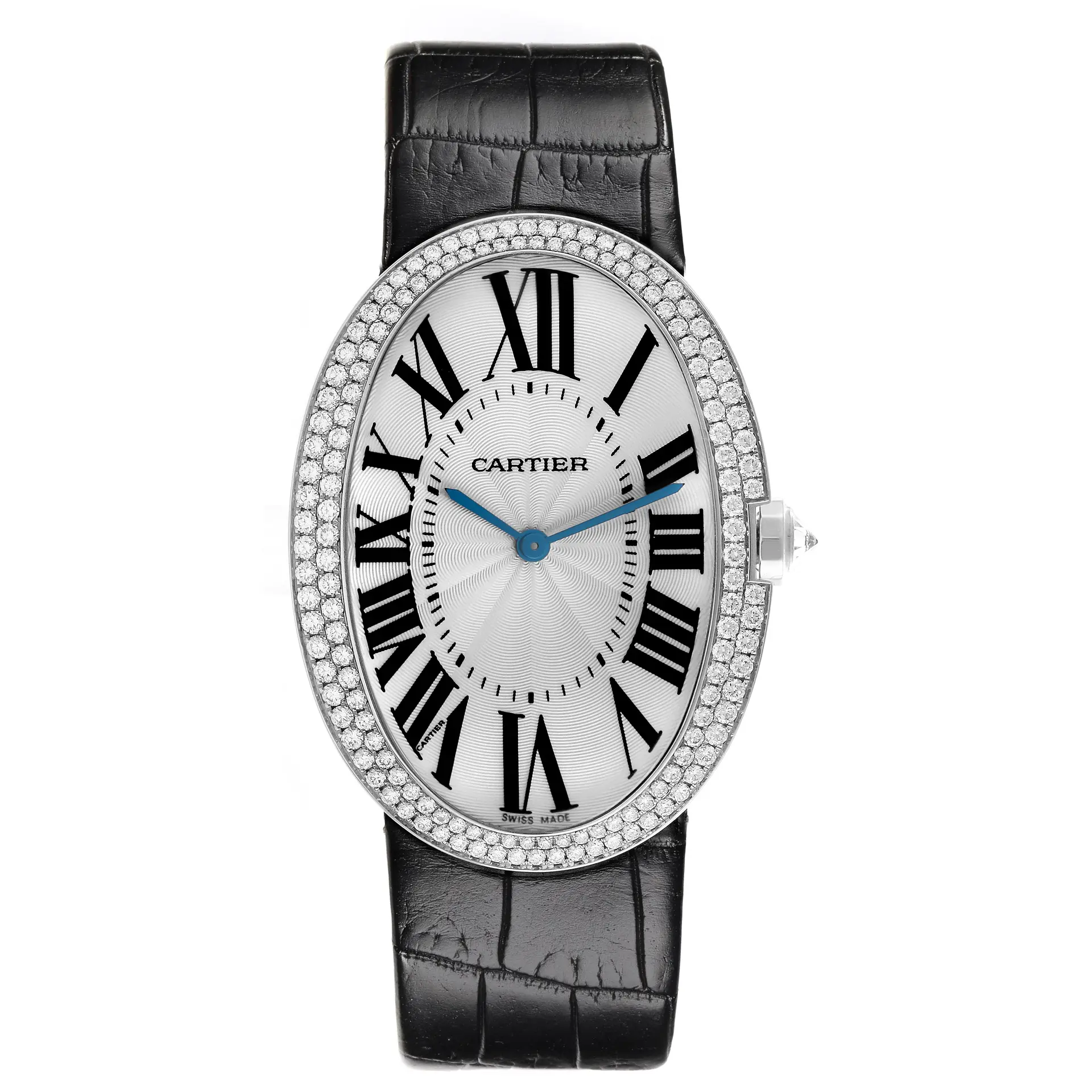 Baignoire Large (Reference WB520009). A 44mm white gold and diamond-set