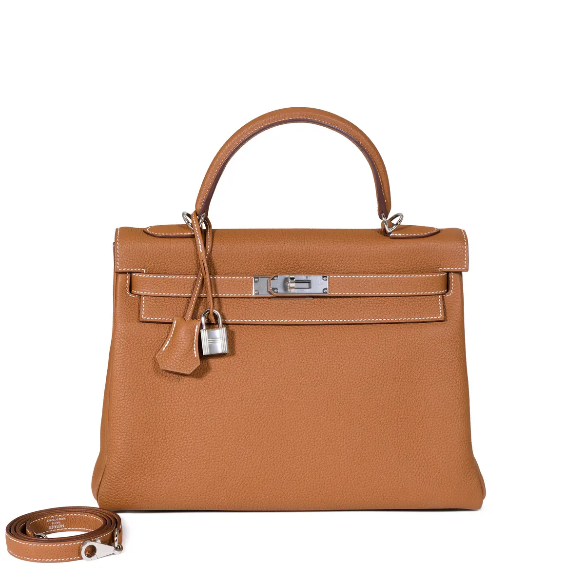 Gold Togo Kelly 32 Retourné Palladium Hardware, 2020