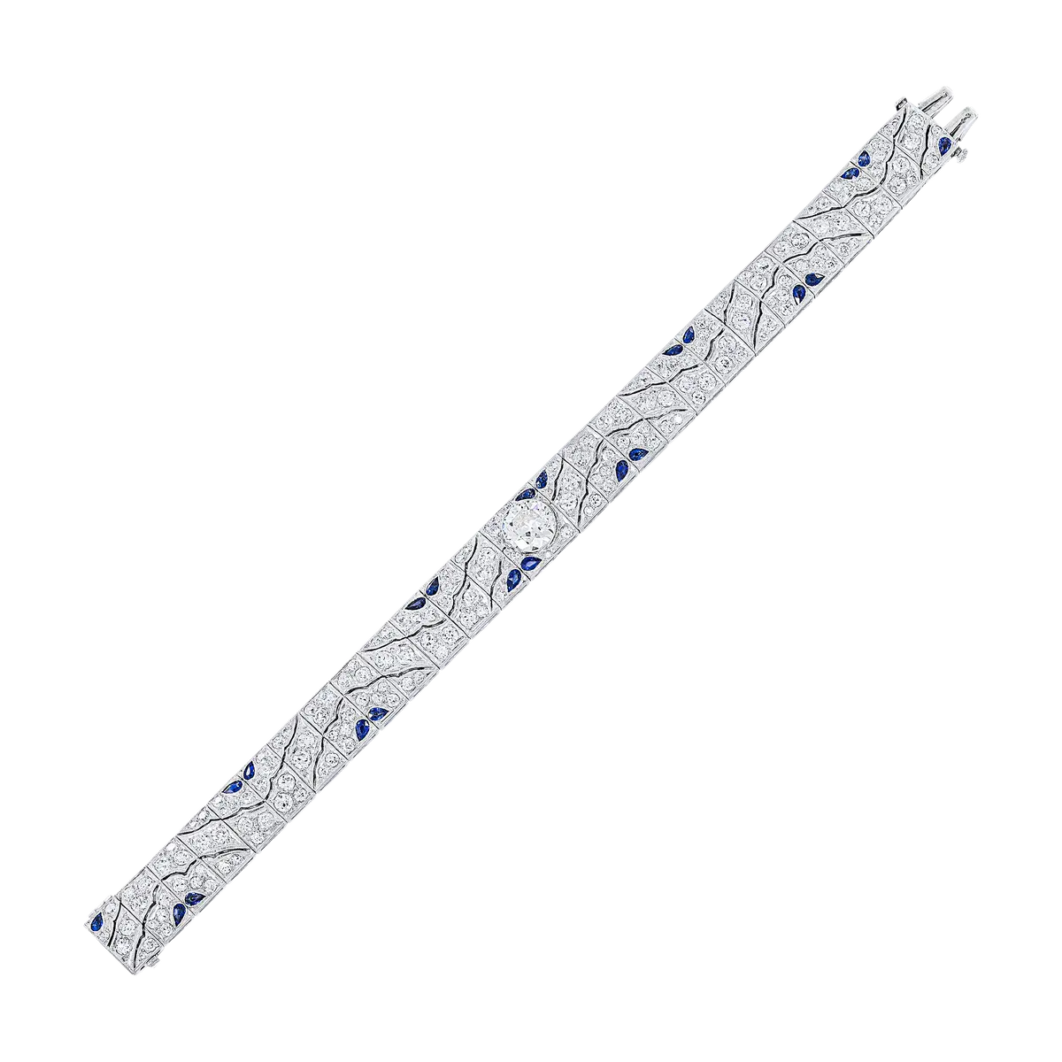 Diamond and Sapphire Bracelet