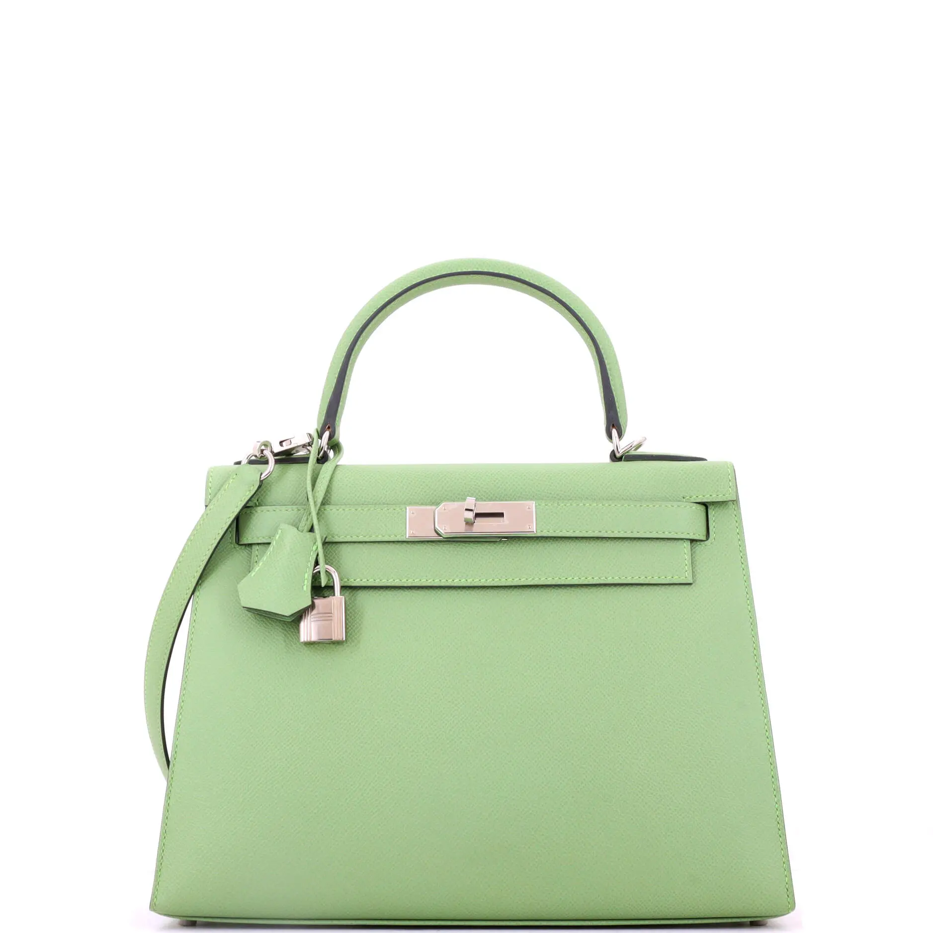 Vert Criquet Epsom Kelly 28 Palladium Hardware, 2022