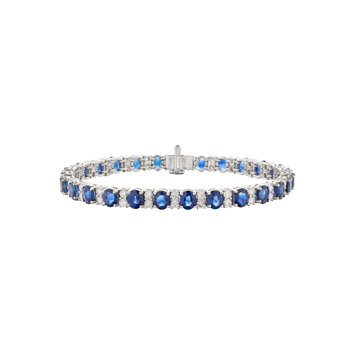 White Gold, 13.38ctw Sapphire and Diamond Bracelet