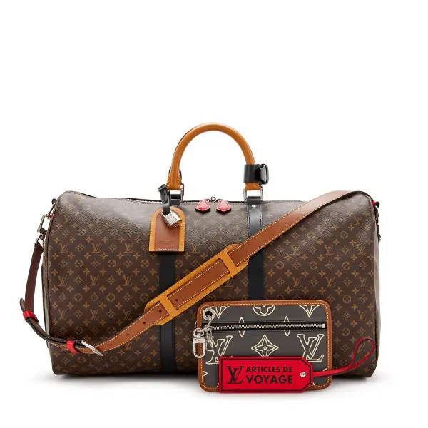 Virgil Abloh Mini Monogram Coated Canvas Patchwork Keepall Bandoulière