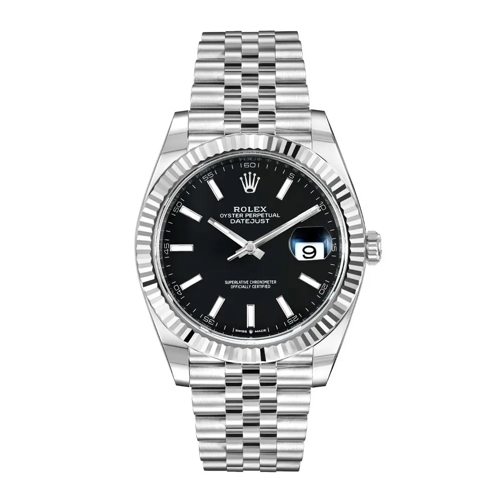 Datejust (Reference 126334). A 41mm stainless steel white gold automatic