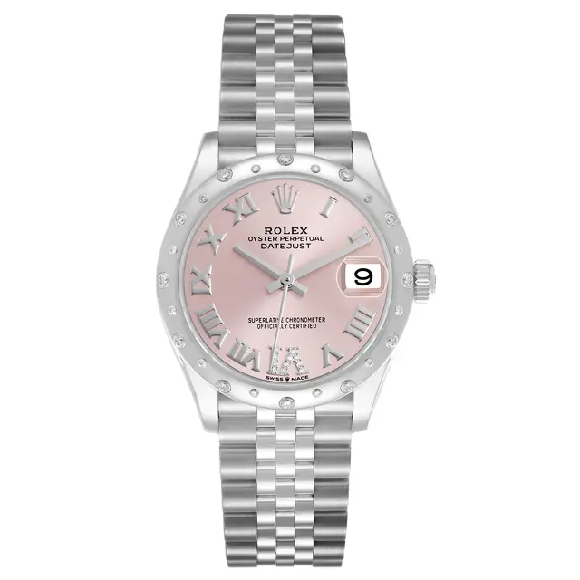 Datejust (Reference 278344RBR). A 31mm stainless steel white gold
