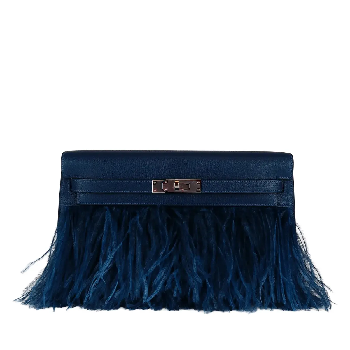 Deep Bleu Chèvre Kelly Elan Folie Palladium Hardware, 2025