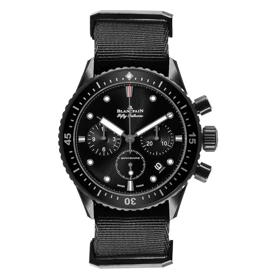 Fifty Fathoms (Reference 5200-0130-NABA). A 43mm black ceramic automatic