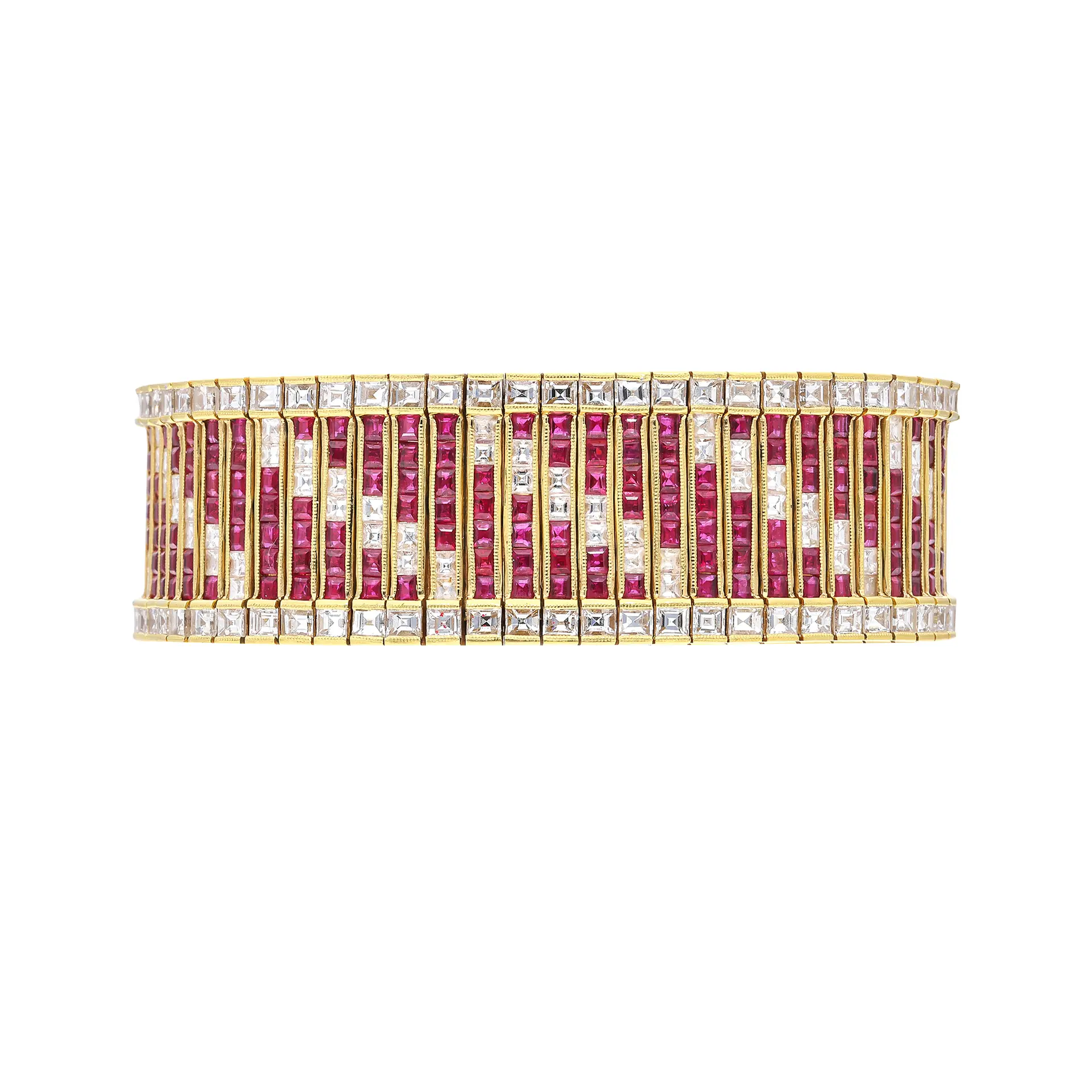 Gold, Ruby and Diamond Bracelet