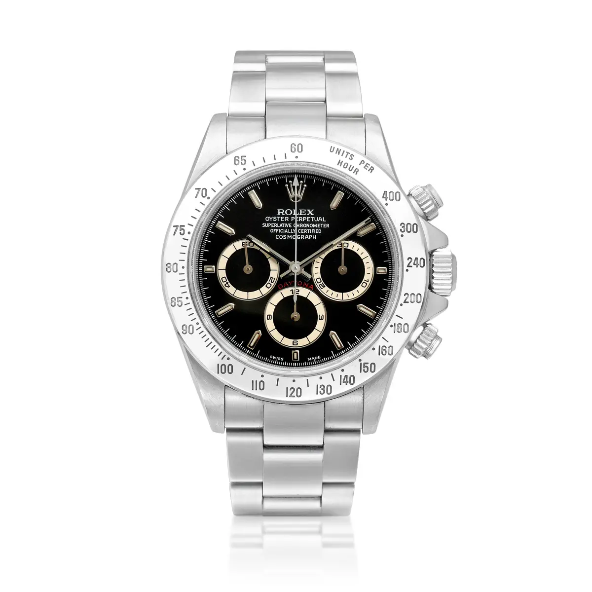 Cosmograph Daytona (Reference 16520). A stainless steel chronograph