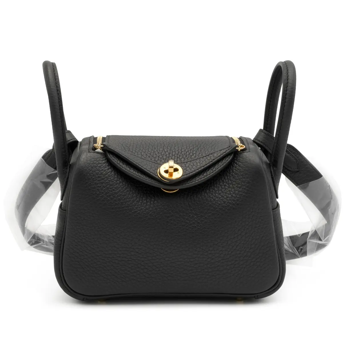 Black Clemence Mini Lindy II Gold Hardware, 2024