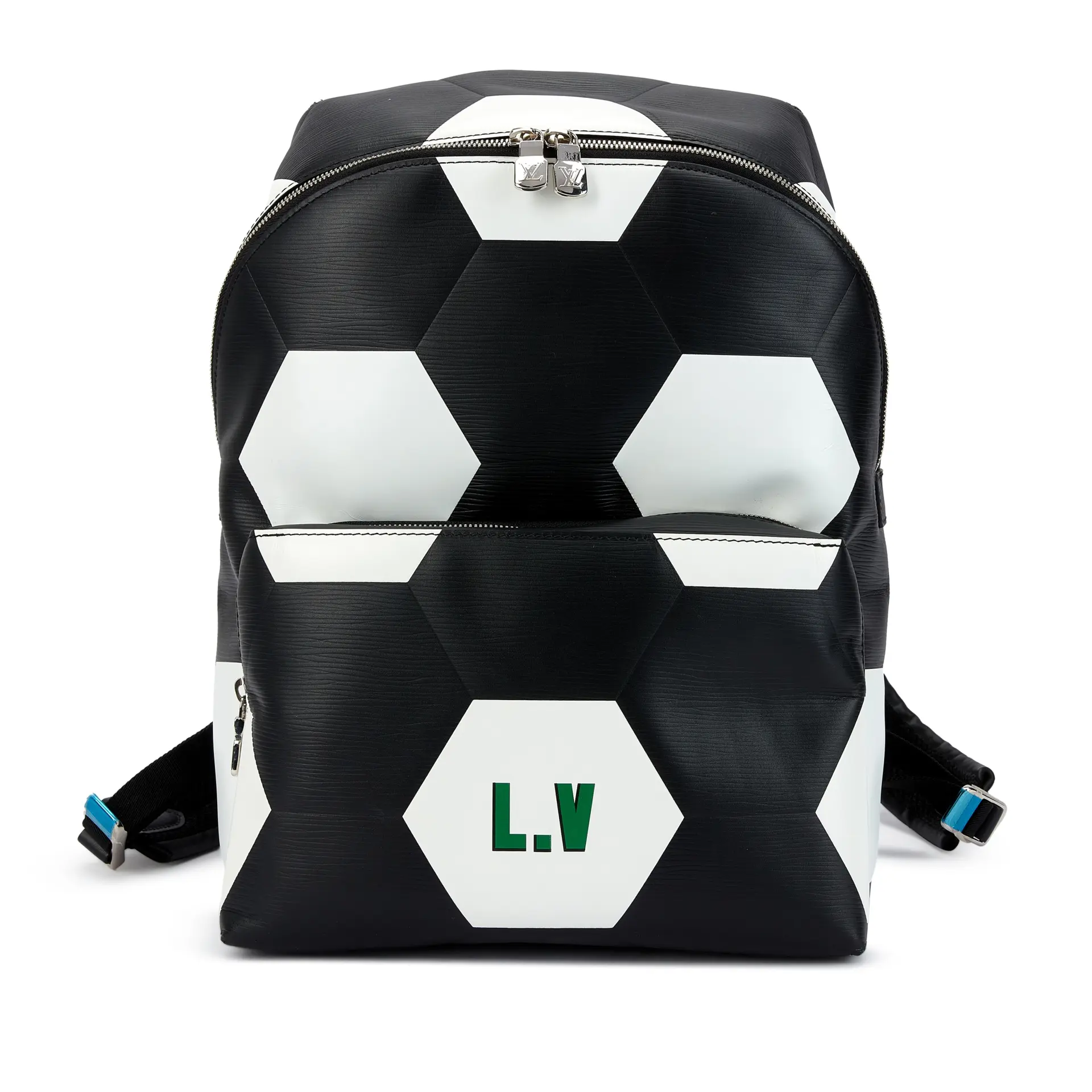Black Epi Leather Fifa World Cup Apollo Backpack Silver Hardware, 2018