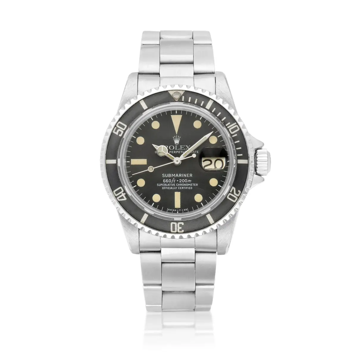 Submariner 'MK 2' (Reference 1680). A stainless steel automatic wristwatch