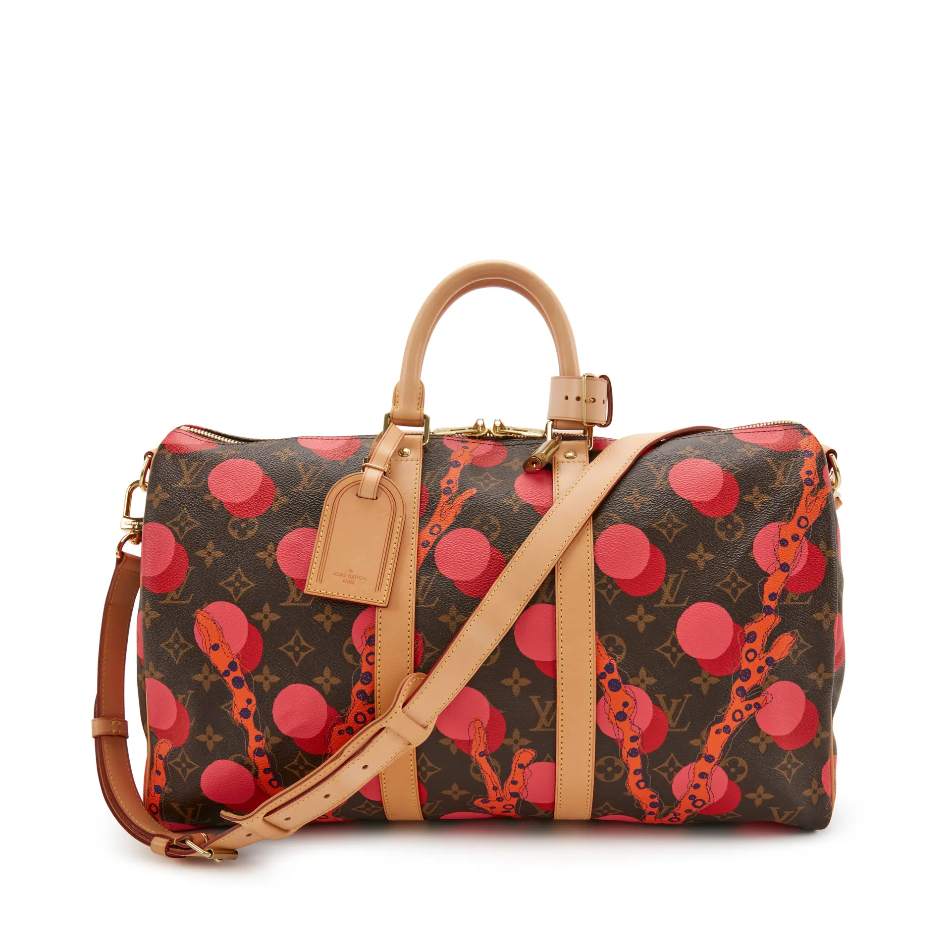 Multicolor Ramages Monogram Coated Canvas Keepall 45 Gold Hardware, 2015