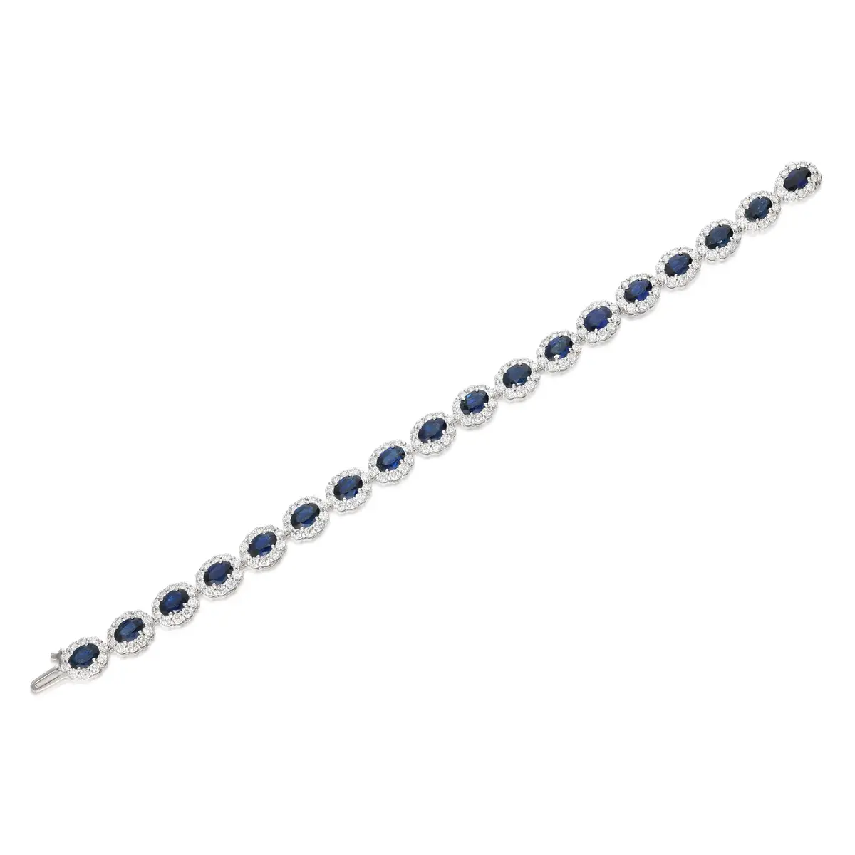 White Gold, Sapphire and Diamond Bracelet