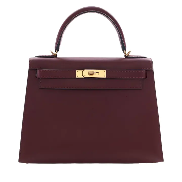 Rouge H Box Calf Sellier Kelly 28 Gold Hardware, 2018