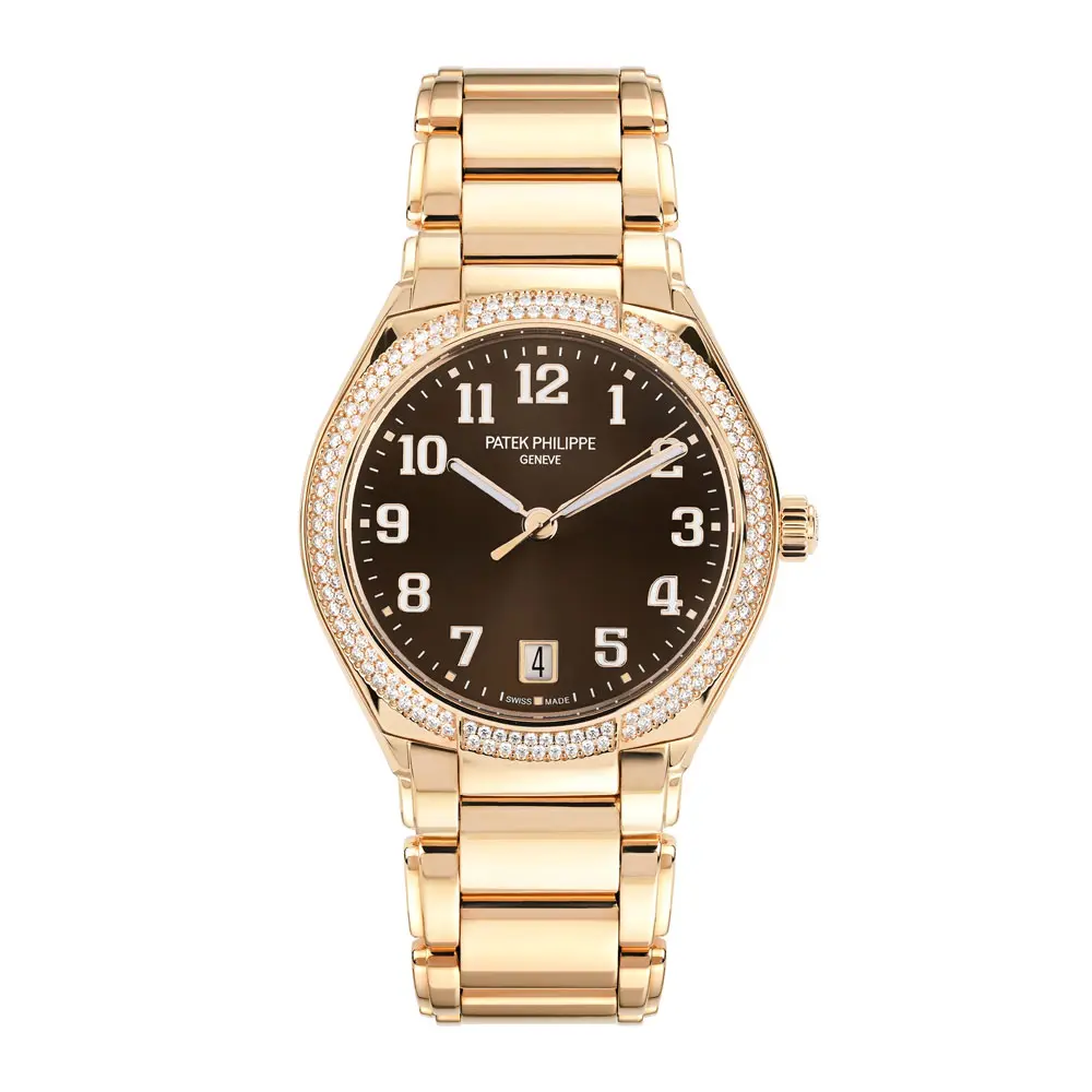 Twenty-4 (Reference 7300/1200R-001). A 36mm unworn rose gold diamond-set